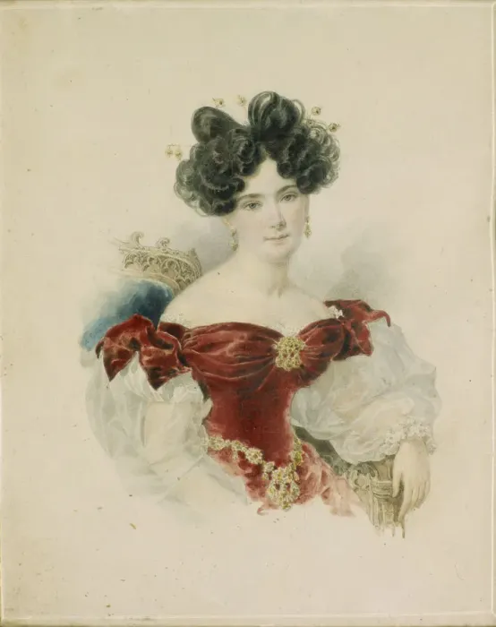 Framed Print : Portrait of Princess Natalia Viktorovna Kochubey, nee Kochubey (1800-1854), 1830s. Artist: Briullov, Alexander Pavlovich (1798-1877) Framed Print : Portrait of Princess Natalia Viktorovna Kochubey, nee Kochubey (1800-1854), 1830s. Artist: Briullov, Alexander Pavlovich (1798-1877)