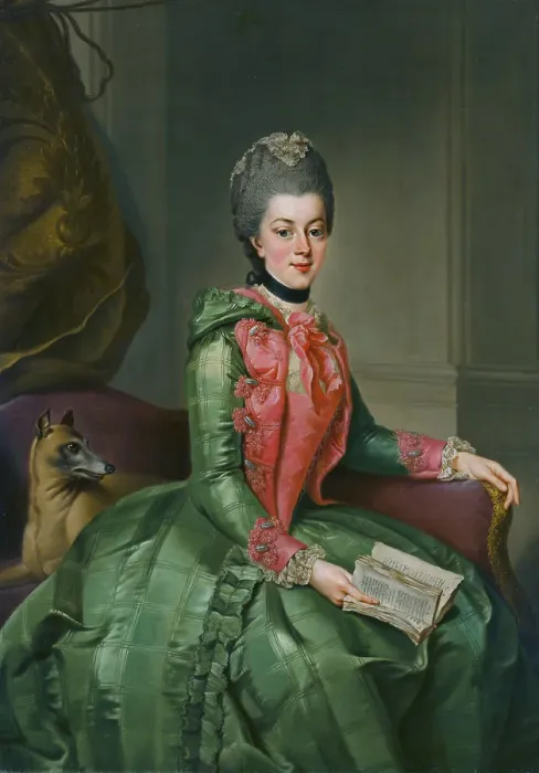 Framed Print : Portrait of Princess Wilhelmina of Prussia (1751-1820), Princess of Orange, c1769. Creator: Ziesenis, Johann Georg, the Younger (1716-1776) Framed Print : Portrait of Princess Wilhelmina of Prussia (1751-1820), Princess of Orange, c1769. Creator: Ziesenis, Johann Georg, the Younger (1716-1776)