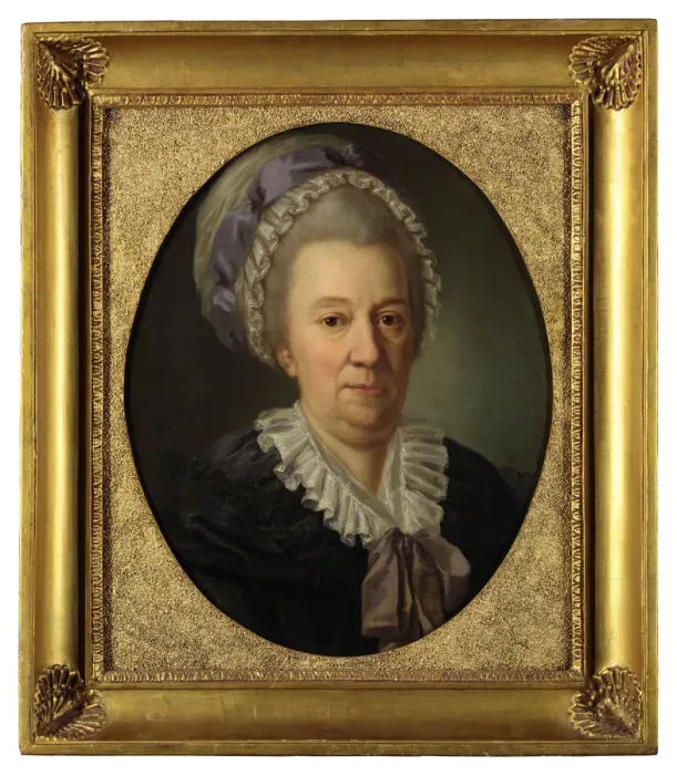 Framed Print : Portrait of Princess Yekaterina Ivanovna Cherkasova (1727-1797), nee Hedvig Elisabeth von Biron, 1781. Artist: Darbes, Joseph Friedrich August (1747-1810) Framed Print : Portrait of Princess Yekaterina Ivanovna Cherkasova (1727-1797), nee Hedvig Elisabeth von Biron, 1781. Artist: Darbes, Joseph Friedrich August (1747-1810)