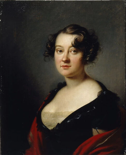 Portrait of Princess Yelena Mikhaylovna Galitzine (1776-1856), 1815. Artist: Kiprensky, Orest Adamovich (1782-1836)