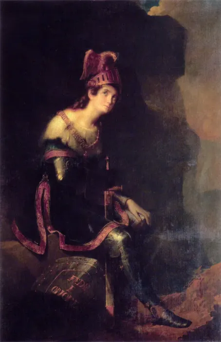 Framed Print : Portrait of Princess Zinaida Alexandrovna Volkonskaya (1792-1862) in the Habit of Tancred. Artist: Bruni, Fyodor Antonovich (1800-1875) Framed Print : Portrait of Princess Zinaida Alexandrovna Volkonskaya (1792-1862) in the Habit of Tancred. Artist: Bruni, Fyodor Antonovich (1800-1875)