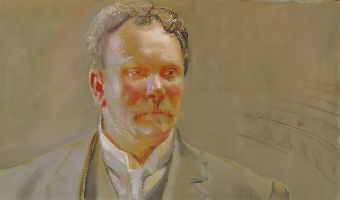 Framed Print : Portrait of Professor E.N.Setälä, 1911. Creator: Akseli Gallen-Kallela Framed Print : Portrait of Professor E.N.Setälä, 1911. Creator: Akseli Gallen-Kallela