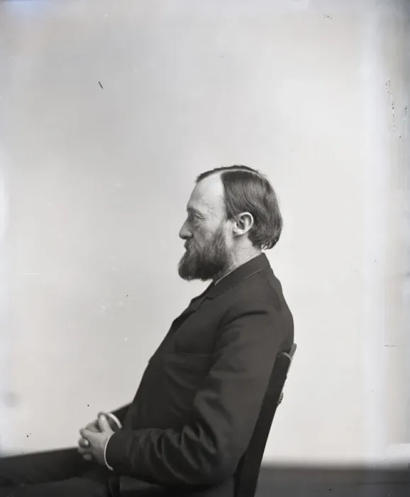 Framed Print : Portrait in Profile of Ferdinand Vandeveer Hayden (1829-1887), 1880s Framed Print : Portrait in Profile of Ferdinand Vandeveer Hayden (1829-1887), 1880s