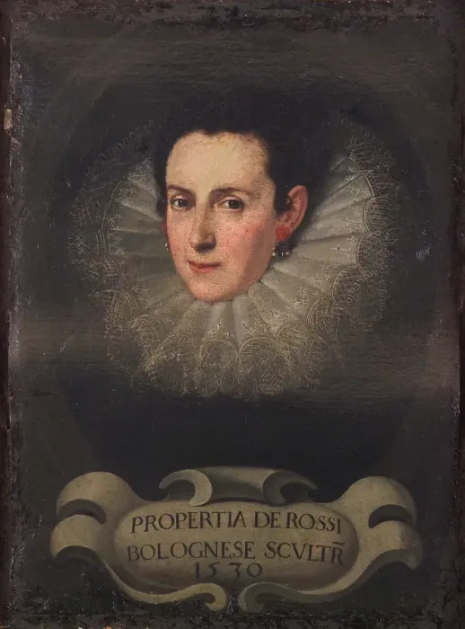 Framed Print : Portrait of Properzia de Rossi (c. 1490-1530), Early 17th cen Framed Print : Portrait of Properzia de Rossi (c. 1490-1530), Early 17th cen
