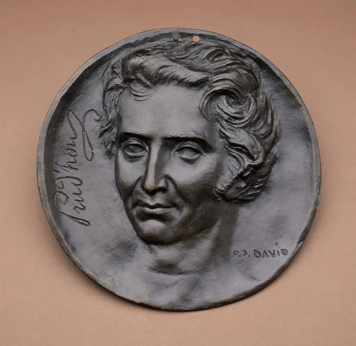 Framed Print : Portrait of Prud'hon, c.1830. Creator: Pierre-Jean David d'Angers Framed Print : Portrait of Prud'hon, c.1830. Creator: Pierre-Jean David d'Angers