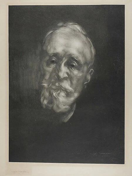 Portrait of Puvis de Chavannes, 1897. Creator: Eugene Carriere