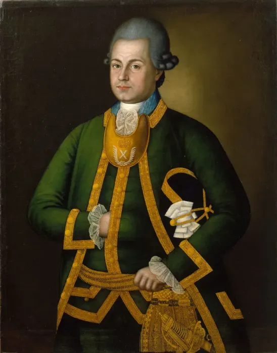 Framed Print : Portrait of Pyotr Ivanovich Nirotmortsev, 1774. Artist: Vasilyev, Ivan (1730-?) Framed Print : Portrait of Pyotr Ivanovich Nirotmortsev, 1774. Artist: Vasilyev, Ivan (1730-?)