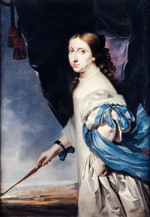 Framed Print : Portrait of Queen Christina of Sweden (1626-1689), 1661. Artist: Wuchters, Abraham (1610-1682) Framed Print : Portrait of Queen Christina of Sweden (1626-1689), 1661. Artist: Wuchters, Abraham (1610-1682)