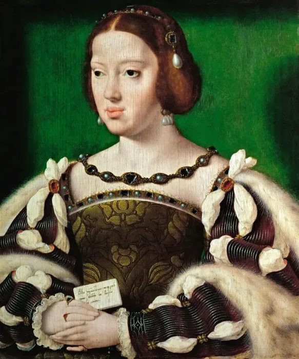 Framed Print : Portrait of Queen Eleanor of Austria (1498-1558) Framed Print : Portrait of Queen Eleanor of Austria (1498-1558)