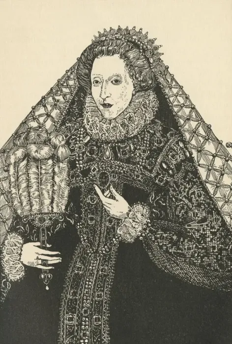 Framed Print : A Portrait of Queen Elizabeth, (1931). Artist: Charles Henry Bourne Quennell Framed Print : A Portrait of Queen Elizabeth, (1931). Artist: Charles Henry Bourne Quennell