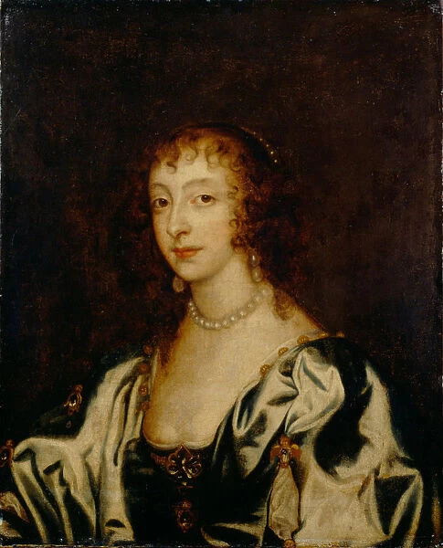 Portrait of Queen Henrietta Maria of France (1609-1669), 1666. Artist: Dyck, Sir Anthonis, van (1599-1641)