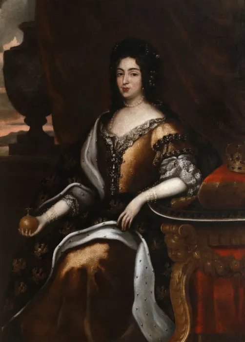 Framed Print : Portrait of Queen Marie Casimire. Artist: Tricius, Jan (ca 1620-ca 1692) Framed Print : Portrait of Queen Marie Casimire. Artist: Tricius, Jan (ca 1620-ca 1692)