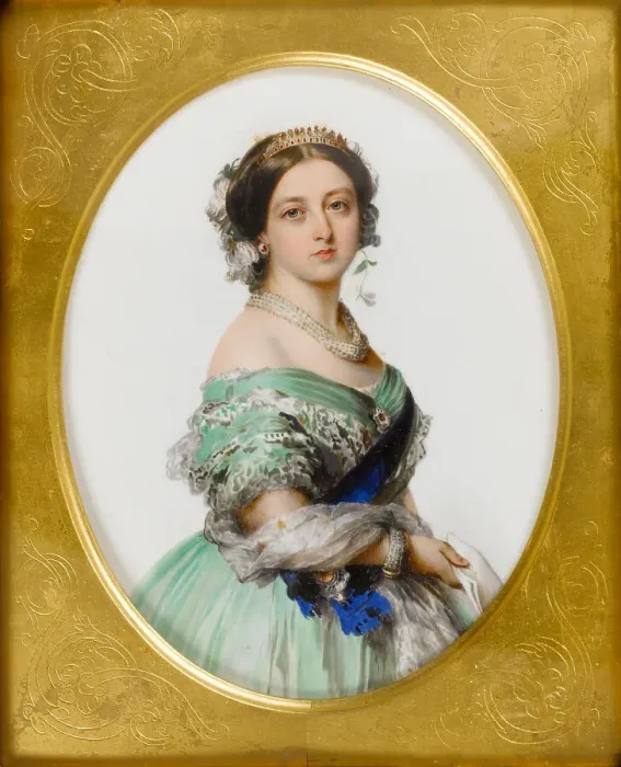 Framed Print : Portrait of Queen Victoria, 1856. Creator: Simpson, John (1811-after 1871) Framed Print : Portrait of Queen Victoria, 1856. Creator: Simpson, John (1811-after 1871)