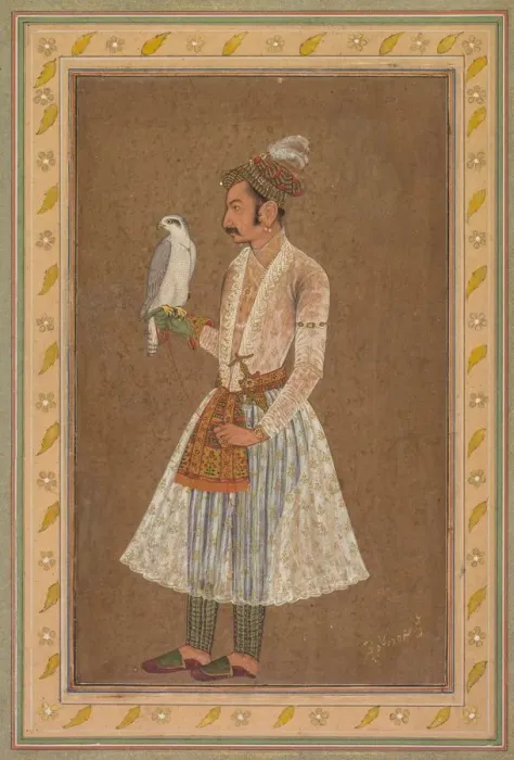 Framed Print : Portrait of Raja Jagat Singh of Nurpur (reigned 1618-46), probably 1619. Creator: Bichitr (Indian Framed Print : Portrait of Raja Jagat Singh of Nurpur (reigned 1618-46), probably 1619. Creator: Bichitr (Indian