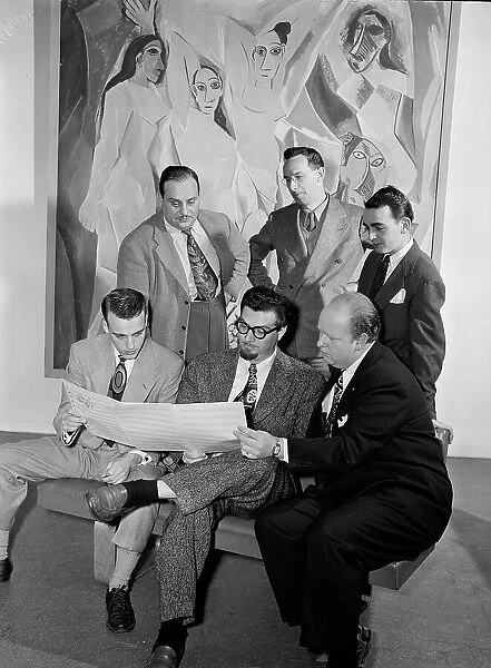 Portrait of Ralph Burns, Edwin A. Finckel, George Handy, Neal Hefti...Museum of Modern Art, NY, 1947 Creator: William Paul Gottlieb
