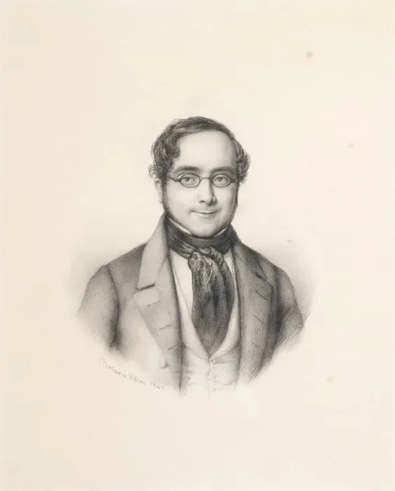 Framed Print : Portrait of Ramon de Mesonero Romanos (1803-1882), 1842. Creator: Rosario Weiss Zorrilla Framed Print : Portrait of Ramon de Mesonero Romanos (1803-1882), 1842. Creator: Rosario Weiss Zorrilla
