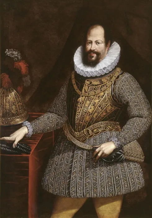 Framed Print : Portrait of Ranuccio I Farnese (1569-1622), Duke of Parma, Piacenza and Castro, 1622-1627. Creator: Anonymous Framed Print : Portrait of Ranuccio I Farnese (1569-1622), Duke of Parma, Piacenza and Castro, 1622-1627. Creator: Anonymous
