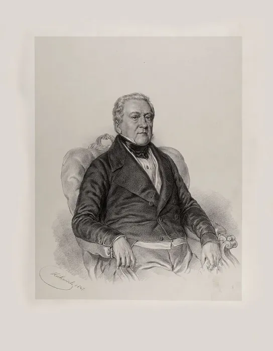 Framed Print : Portrait of Raphael Georg Kiesewetter (1773-1850), 1847. Creator: Hähnisch, Anton (1817-1897) Framed Print : Portrait of Raphael Georg Kiesewetter (1773-1850), 1847. Creator: Hähnisch, Anton (1817-1897)