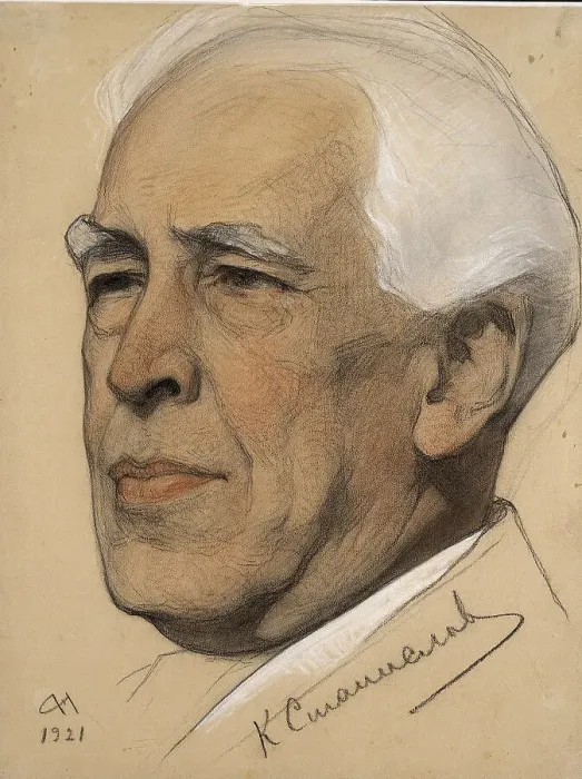 Framed Print : Portrait of the Regisseur Konstantin S. Stanislavsky (1863-1938), 1921. Artist: Andreev, Nikolai Andreevich (1873-1932)
