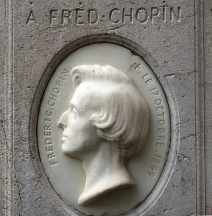 Framed Print : Portrait relief of Frederic Chopin in the Pere-Lachaise Cemetery, 1849 Framed Print : Portrait relief of Frederic Chopin in the Pere-Lachaise Cemetery, 1849
