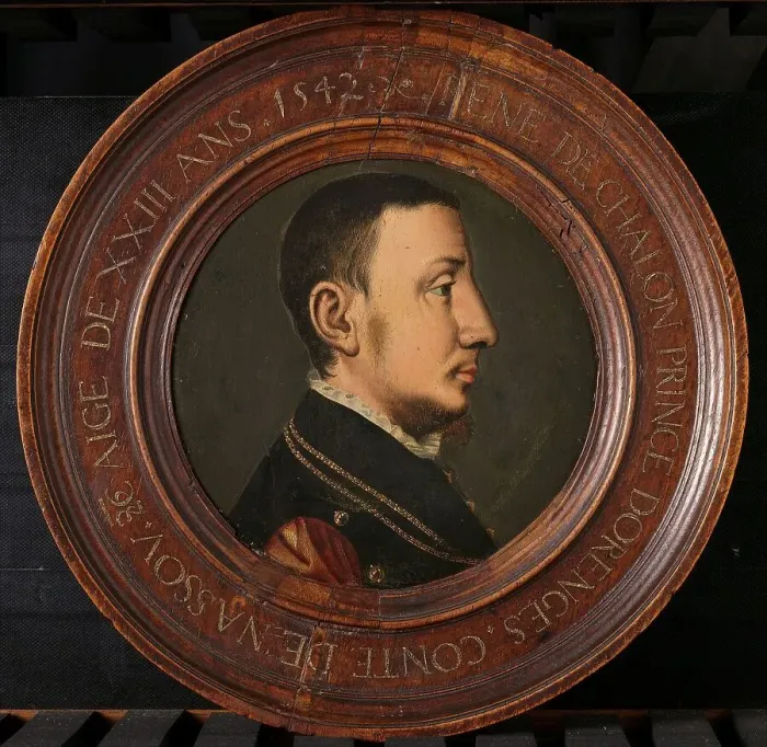Framed Print : Portrait of René de Chalon (c.1519-1544), Prince of Orange, after 1542. Creator: Unknown Framed Print : Portrait of René de Chalon (c.1519-1544), Prince of Orange, after 1542. Creator: Unknown
