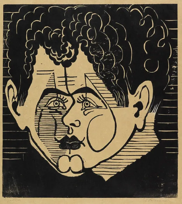 Framed Print : Portrait of René Crevel (1900-1935), 1933. Creator: Kirchner, Ernst Ludwig (1880-1938) Framed Print : Portrait of René Crevel (1900-1935), 1933. Creator: Kirchner, Ernst Ludwig (1880-1938)