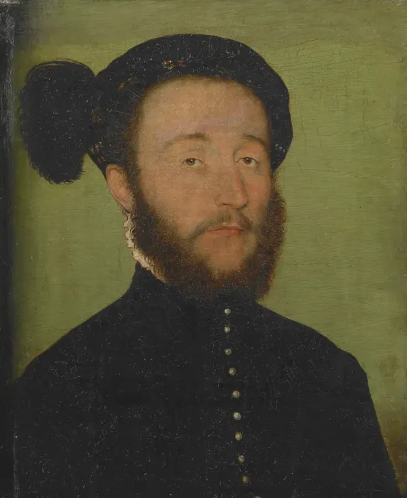 Framed Print : Portrait of Rene du Puy du Fou, about 1550. Creator: Corneille de Lyon Framed Print : Portrait of Rene du Puy du Fou, about 1550. Creator: Corneille de Lyon