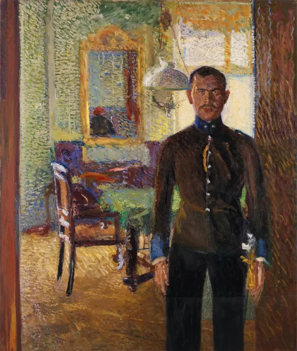 Framed Print : Portrait of the Reserve Lieutenant Alois Gerstl, 1906 Framed Print : Portrait of the Reserve Lieutenant Alois Gerstl, 1906