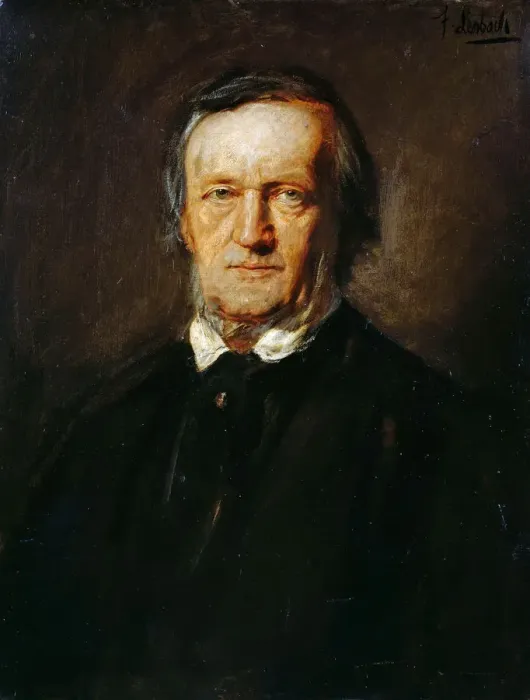 Framed Print : Portrait of Richard Wagner (1813-1883). Creator: Lenbach, Franz, von (1836-1904) Framed Print : Portrait of Richard Wagner (1813-1883). Creator: Lenbach, Franz, von (1836-1904)