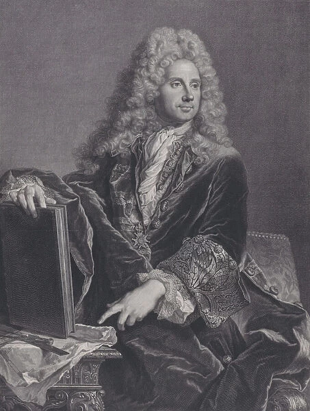 Portrait of Robert de Cotte, 1722. Creator: Pierre Drevet