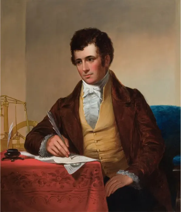 Framed Print : Portrait of Robert Fulton (1765-1815), 1852 Framed Print : Portrait of Robert Fulton (1765-1815), 1852
