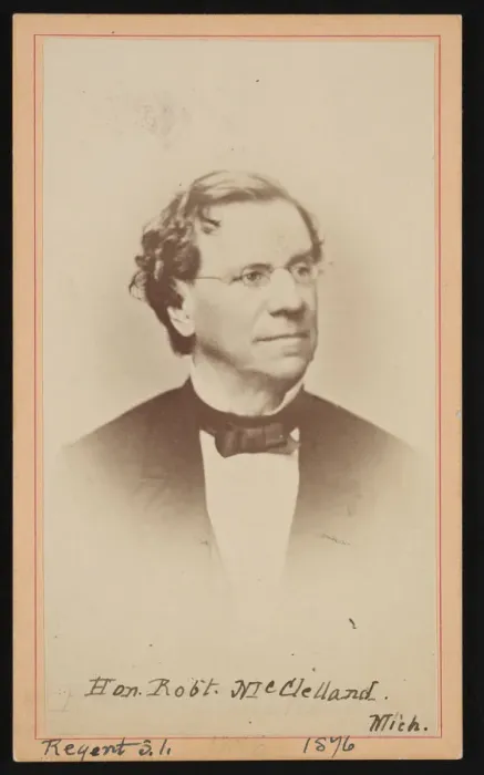 Framed Print : Portrait of Robert McClelland (1807-1880), 1876. Creator: Gottschalk Grelling Framed Print : Portrait of Robert McClelland (1807-1880), 1876. Creator: Gottschalk Grelling