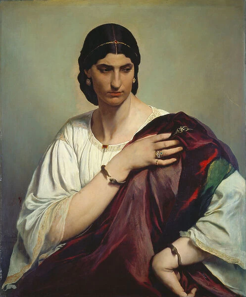 Portrait of a Roman Woman. Artist: Feuerbach, Anselm (1829-1880)
