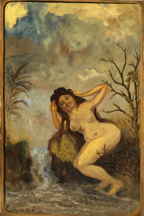 Framed Print : Portrait of Rose Marie, 1916. Creator: Louis Michel Eilshemius Framed Print : Portrait of Rose Marie, 1916. Creator: Louis Michel Eilshemius