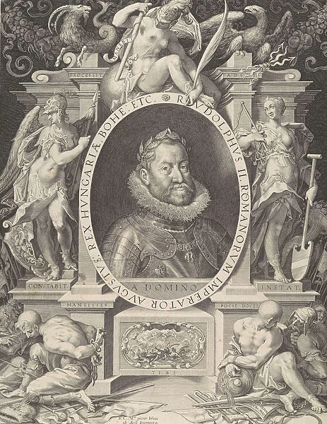 Portrait of Rudolph II, 1603. Creator: Aegidius Sadeler II