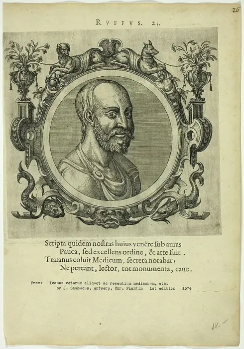 Framed Print : Portrait of Ruffus, published 1574. Creators: Unknown, Johannes Sambucus Framed Print : Portrait of Ruffus, published 1574. Creators: Unknown, Johannes Sambucus