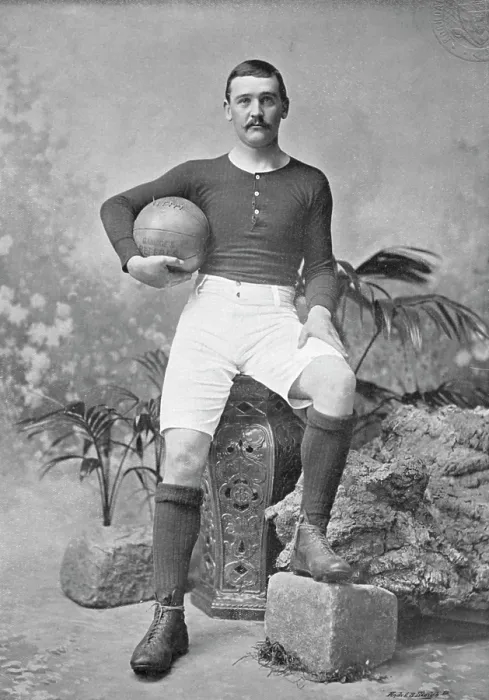Framed Print : Portrait of the rugby player D McInroy, 1896. Creator: Symmons & Thiele Framed Print : Portrait of the rugby player D McInroy, 1896. Creator: Symmons & Thiele