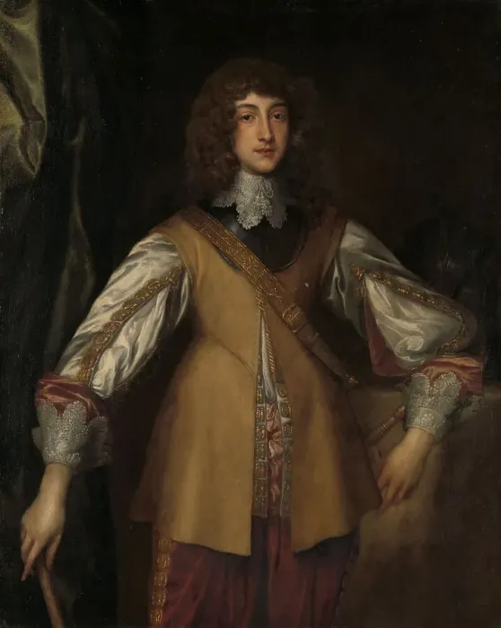 Framed Print : Portrait of Rupert (1619-1682), Prince-Palatine of the Rhine, in Combat Dress, after c.1645. Creator: Anthony van Dyck (copy after)