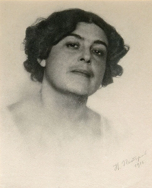 Portrait of the Russian actress Voronets, c1916. Artist: Nikolai Petrov