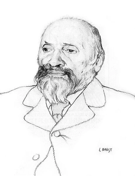 Portrait of Russian composer Mily Balakirev, 1907. Artist: Leon Bakst