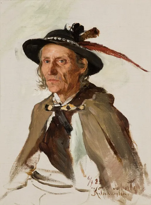 Framed Print : Portrait of Sabala, 1885. Creator: Kazimierz Pochwalski Framed Print : Portrait of Sabala, 1885. Creator: Kazimierz Pochwalski
