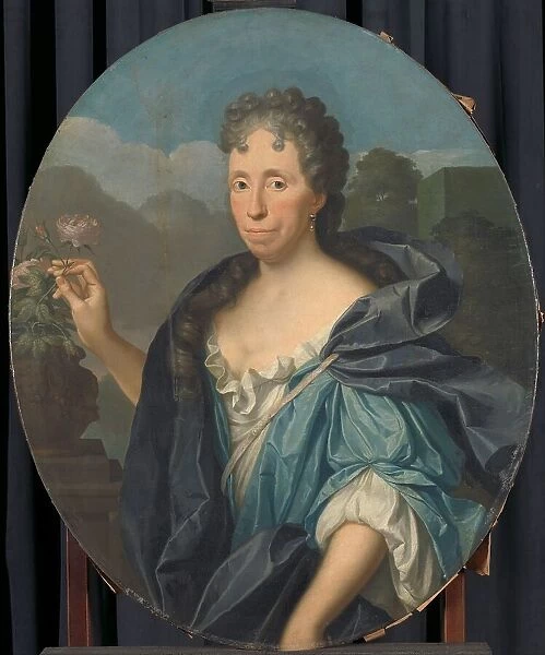 Portrait of Sabina Agneta d'Acquet, Wife of Arent van Buren, 1721. Creator: Krzysztof Lubieniecki