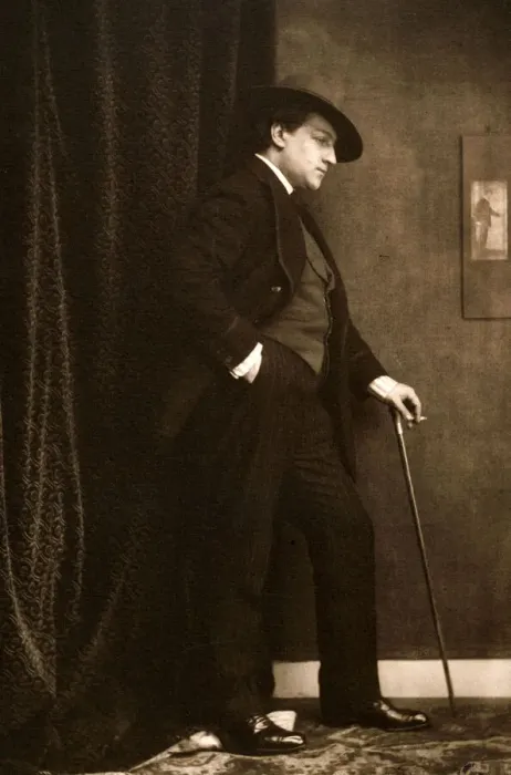 Framed Print : Portrait of Sacha Guitry (1885-1957), c. 1905. Creator: Gerschel, Charles (1871-1948) Framed Print : Portrait of Sacha Guitry (1885-1957), c. 1905. Creator: Gerschel, Charles (1871-1948)