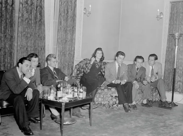 Framed Print : Portrait of Sadi Coylin, Delia Potofsky Gottlieb, Adele...Turkish Embassy, Washington, D.C. 1938. Creator: William Paul Gottlieb Framed Print : Portrait of Sadi Coylin, Delia Potofsky Gottlieb, Adele...Turkish Embassy, Washington, D.C. 1938. Creator: William Paul Gottlieb