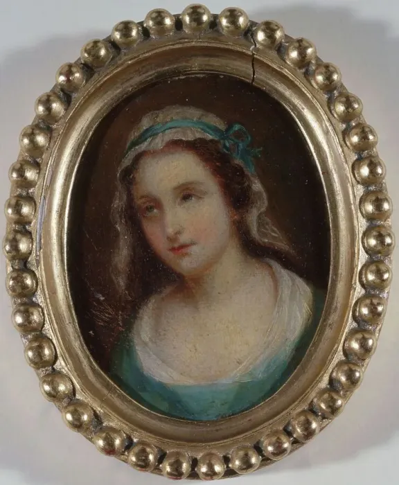 Framed Print : Portrait said to be of Charlotte Corday (1768-1793), between 1788 and 1798. Creator: Unknown Framed Print : Portrait said to be of Charlotte Corday (1768-1793), between 1788 and 1798. Creator: Unknown