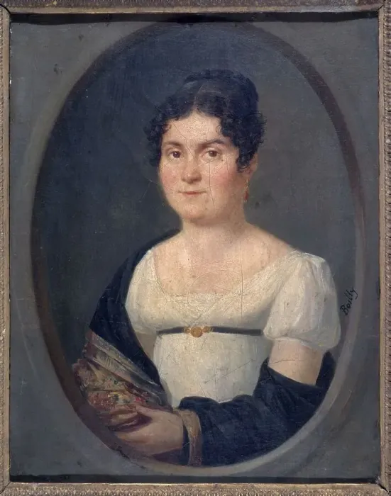 Framed Print : Portrait said to be of Mrs. Jules Raulin (Empire period), between 1804 and 1814. Creator: Unknown Framed Print : Portrait said to be of Mrs. Jules Raulin (Empire period), between 1804 and 1814. Creator: Unknown