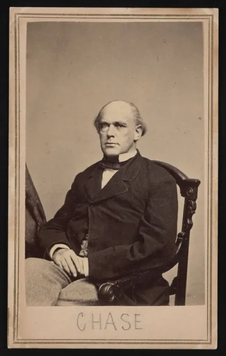 Framed Print : Portrait of Salmon Portland Chase (1808-1873), Before 1873 Framed Print : Portrait of Salmon Portland Chase (1808-1873), Before 1873