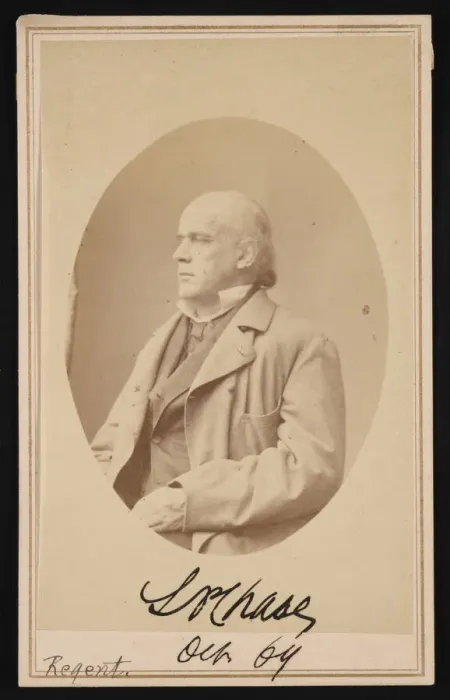 Framed Print : Portrait of Salmon Portland Chase (1808-1873), October 1864. Creator: Alexander Gardner Framed Print : Portrait of Salmon Portland Chase (1808-1873), October 1864. Creator: Alexander Gardner