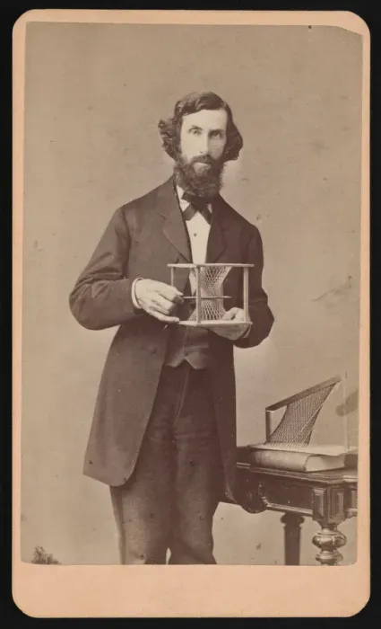 Framed Print : Portrait of Samuel Edward Warren (1831-1909), Before 1877. Creator: James M Capper Framed Print : Portrait of Samuel Edward Warren (1831-1909), Before 1877. Creator: James M Capper