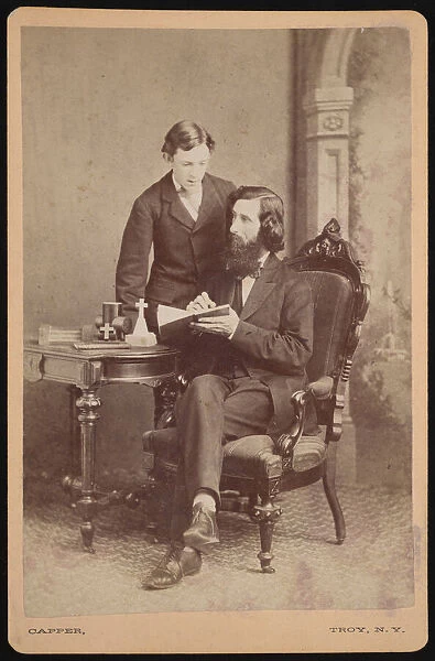Portrait of Samuel Edward Warren (1831-1909) with student, Before 1877